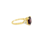 Cushion Cut Garnet Ring
