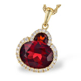 Lustrous Clover Gemstone Pendant