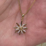 Diamond Spinner Pendant in 18K Yellow