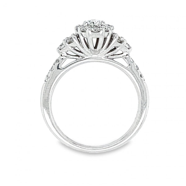 Estate Oval Halo Engagement Ring