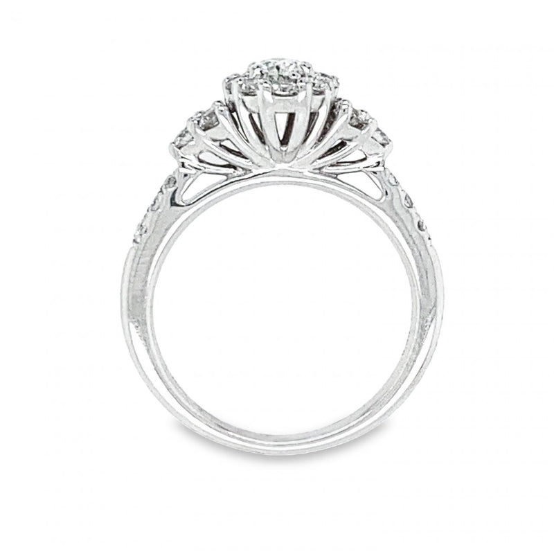 Estate Oval Halo Engagement Ring