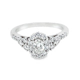 Estate Oval Halo Engagement Ring