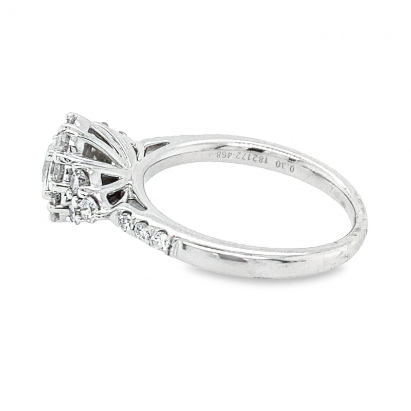 Estate Oval Halo Engagement Ring