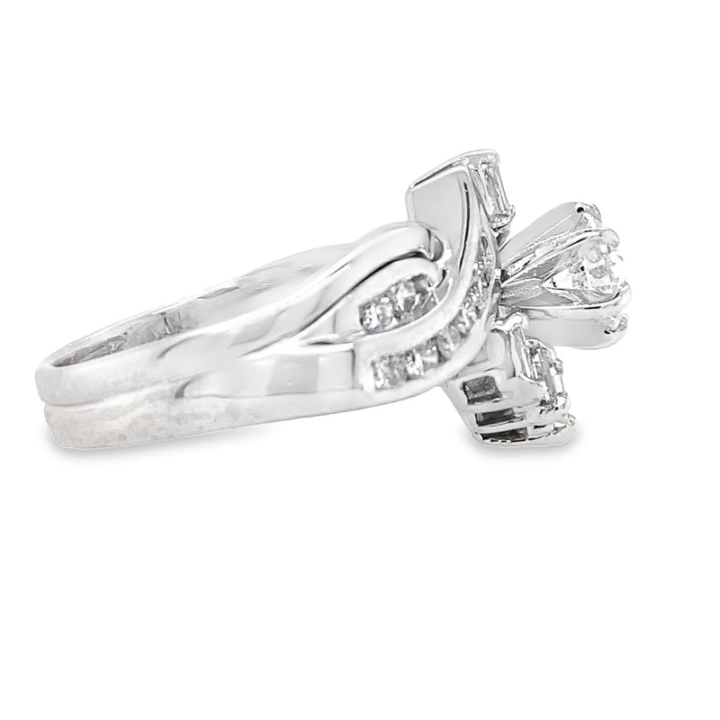 Estate 3/4ct Diamond Wedding Set