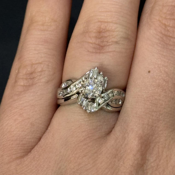 Estate 3/4ct Diamond Wedding Set