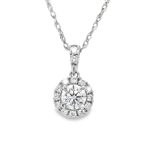 Halo Diamond Necklace