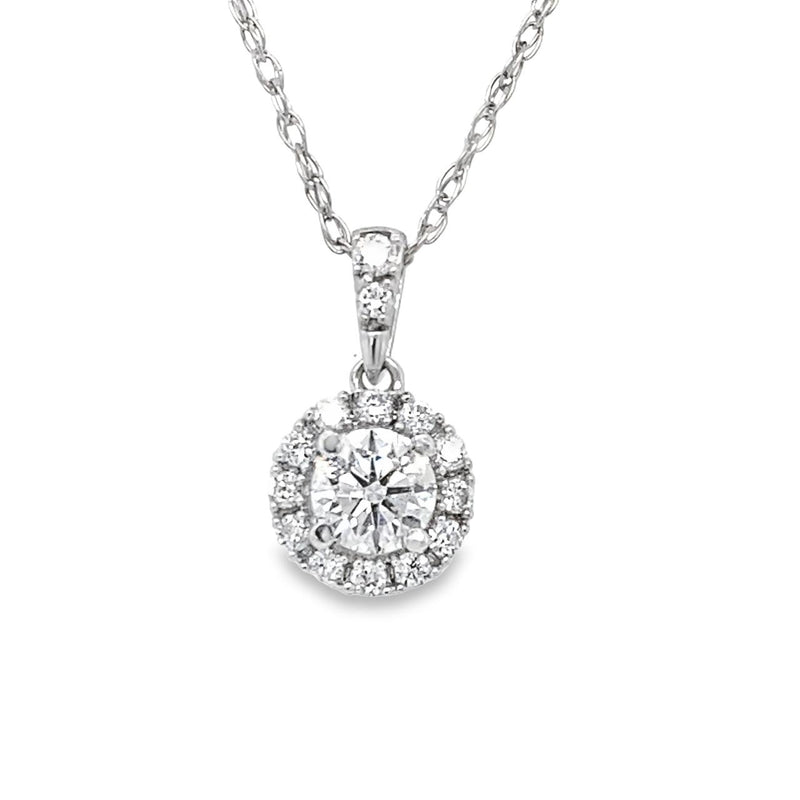 Halo Diamond Necklace