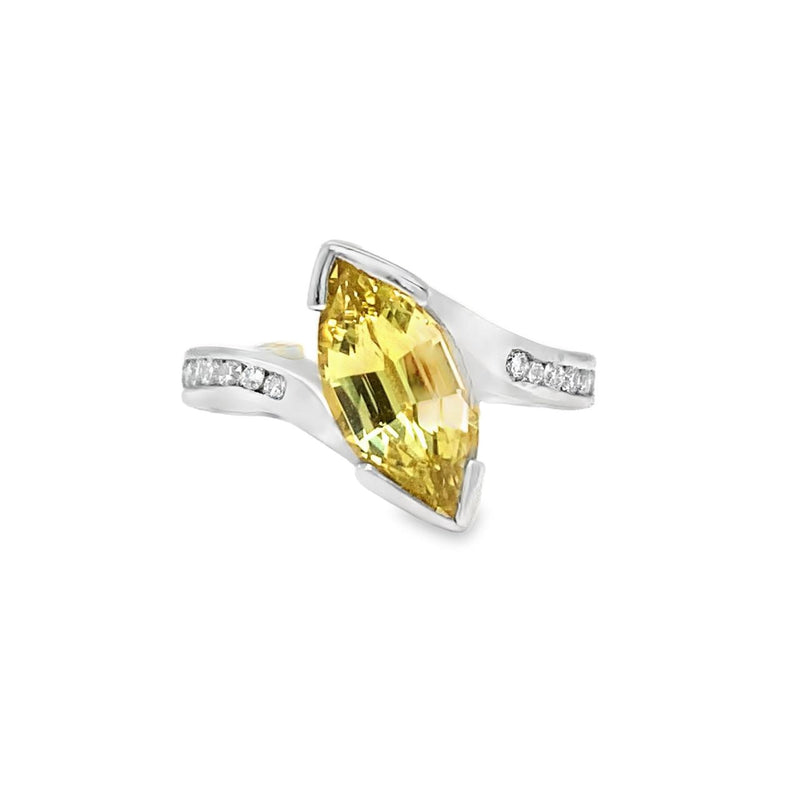 Lab Yellow Sapphire Ring