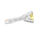 Lab Yellow Sapphire Ring