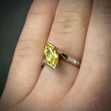 Lab Yellow Sapphire Ring