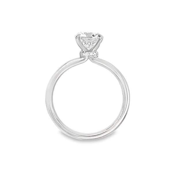 1.5ct Lab Hidden Halo Engagement Ring