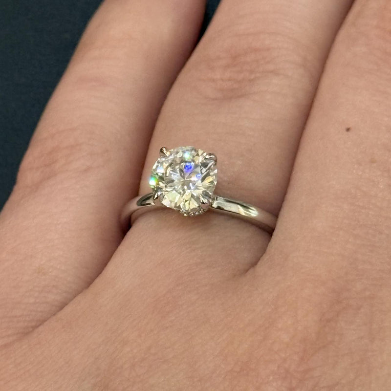 1.5ct Lab Hidden Halo Engagement Ring
