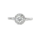 Estate Halo Engagement Ring