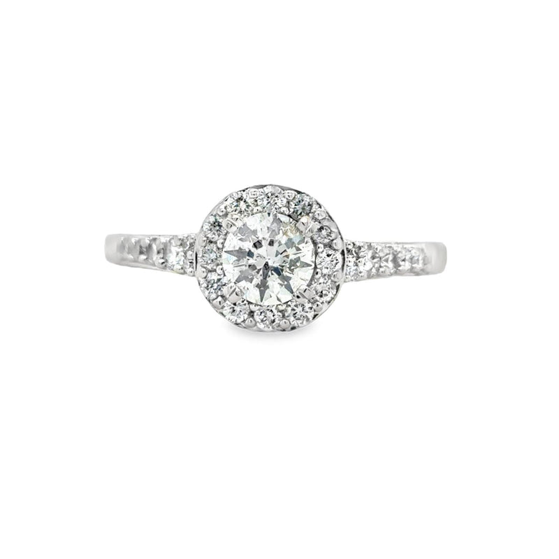 Estate Halo Engagement Ring