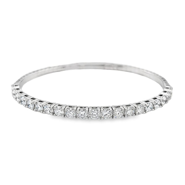 Stackable Lab Diamond Flex Bangle