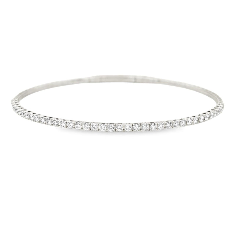 Stackable Lab Diamond Flex Bangle