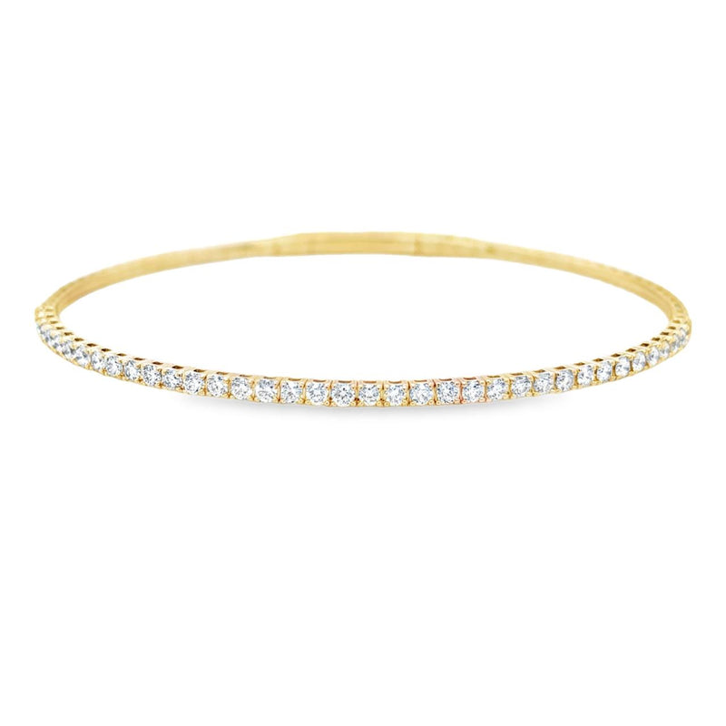 Stackable Lab Diamond Flex Bangle