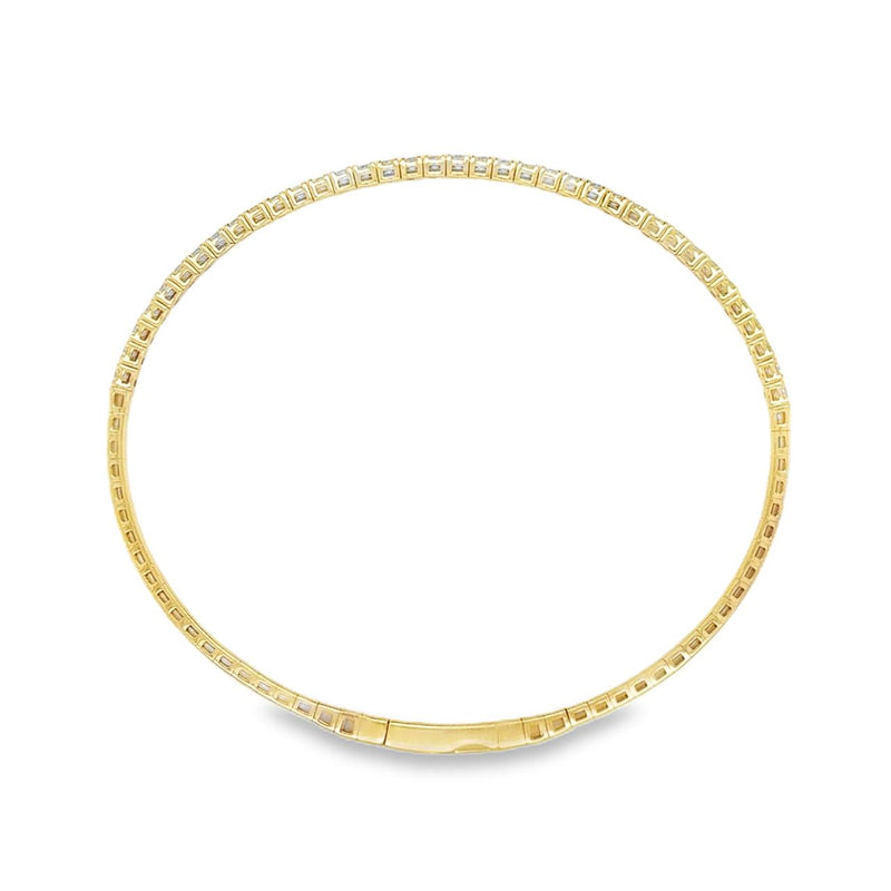 Stackable Lab Diamond Flex Bangle