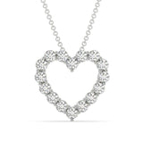 Lab Diamond Heart Pendant