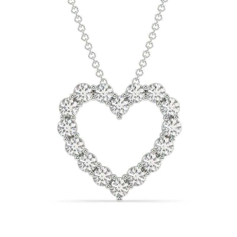 Lab Diamond Heart Pendant