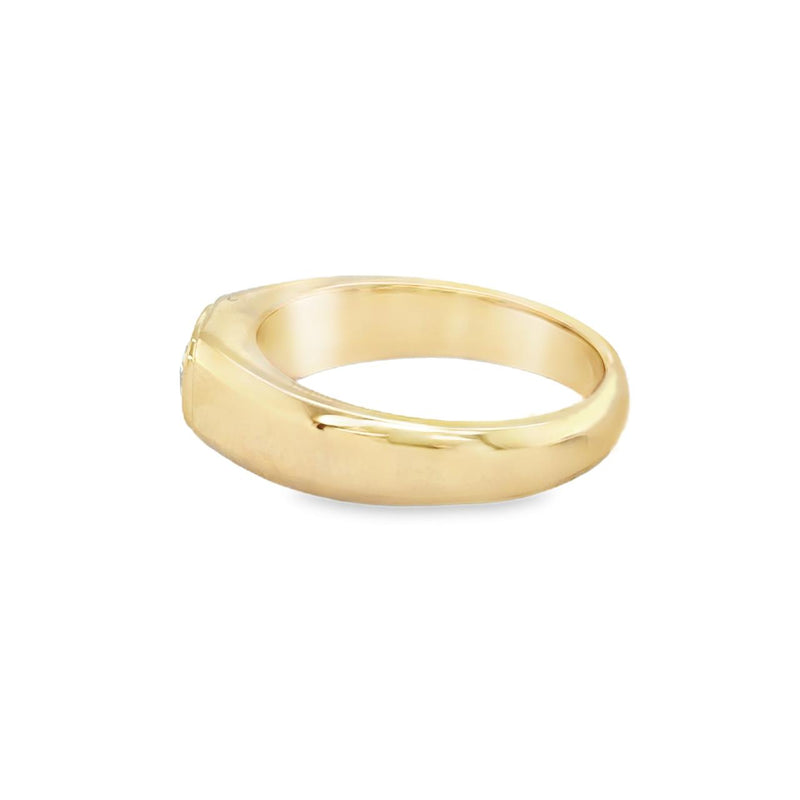 Emerald-Cut Lab Diamond Gent's Ring