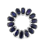 Sapphire Circle Pendant