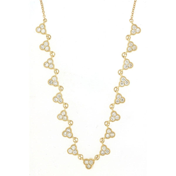 Clover Diamond Station Necklace