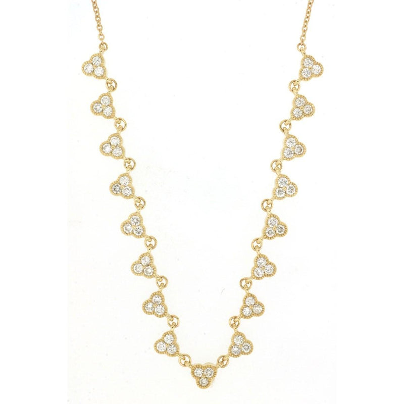 Clover Diamond Station Necklace