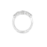 Aqua Blue and Baguette Diamond Ring