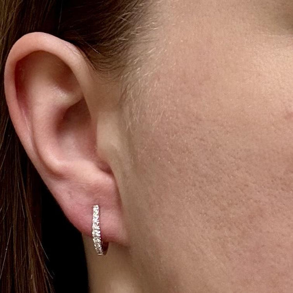 Diamond Hoop Earrings