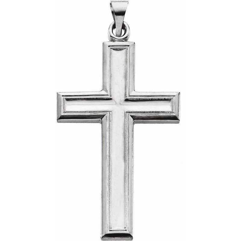Men's Large Silver Cross Pendant