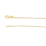 Diamond Cross in Brushed 14kt Yellow Gold