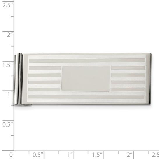 Engravable Stainless Steel Money Clip