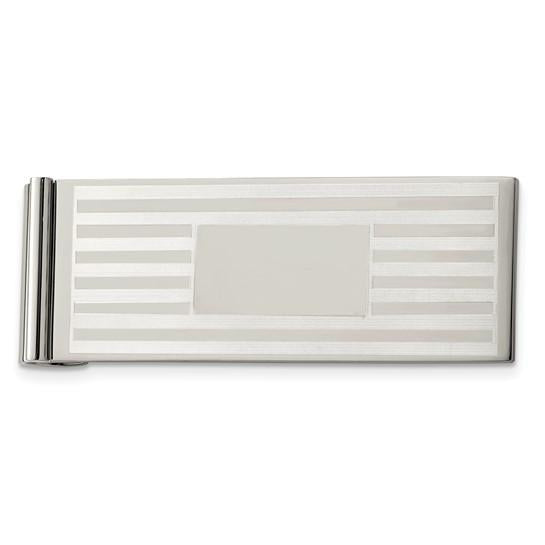 Engravable Stainless Steel Money Clip
