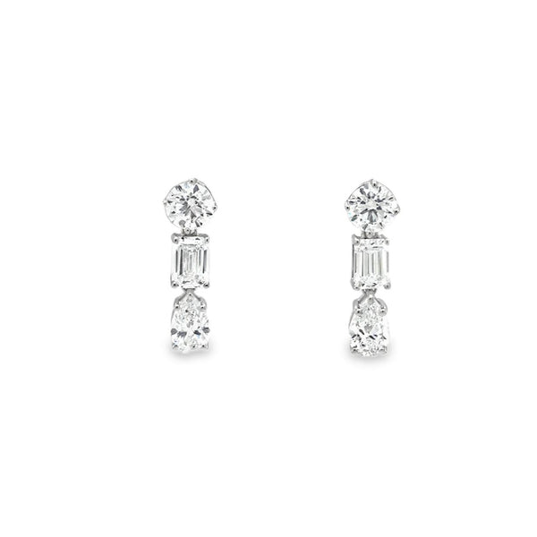 2cttw Multi-Shape Lab Diamond Earrings