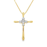 Estate Diamond Cross in 10kt Gold
