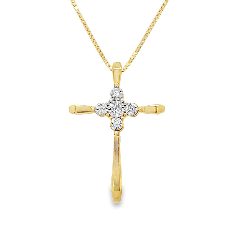 Estate Diamond Cross in 10kt Gold
