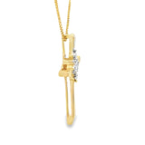 Estate Diamond Cross in 10kt Gold