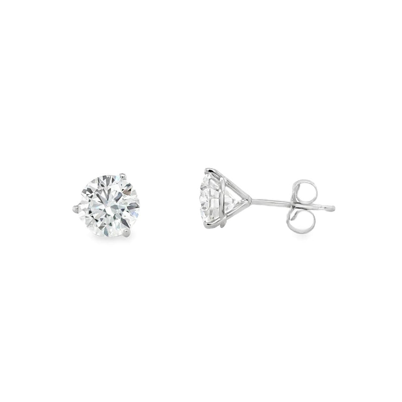 2cttw Lab Diamond Stud Earrings