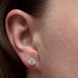 2cttw Lab Diamond Stud Earrings