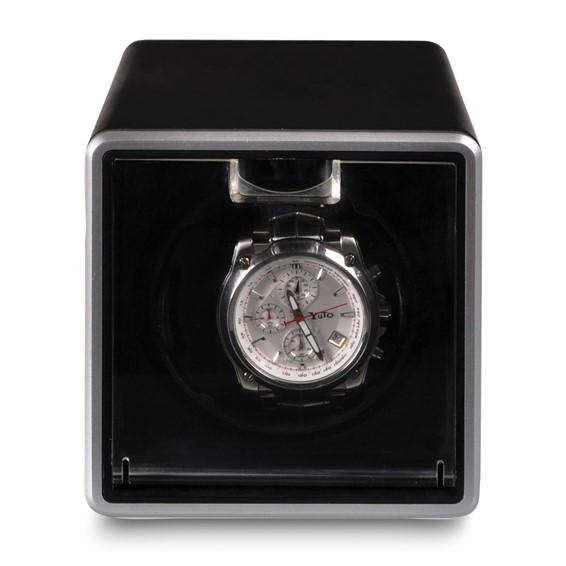 Black Metal One Speed Single Watch Winder
