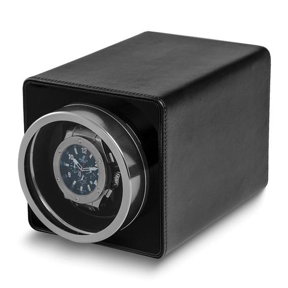 Black Faux Leather Single Watch Winder
