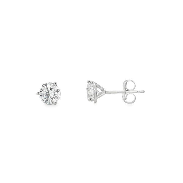 1cttw Lab Diamond Stud Earrings