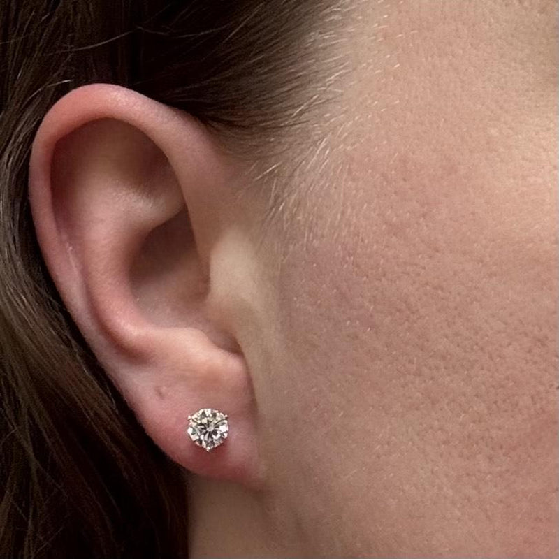 1.5cttw Lab Diamond Stud Earrings