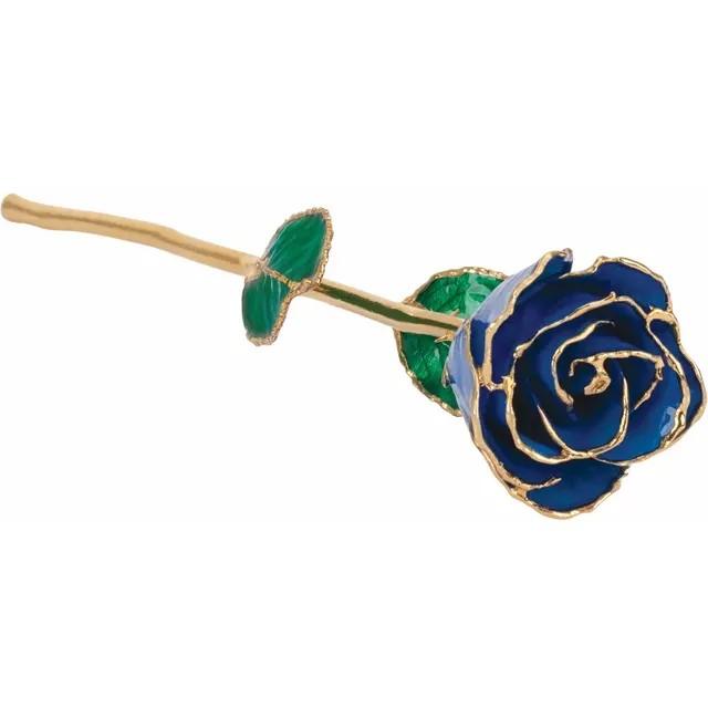 Lacquered Rose in Precious Metal