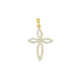 Infinity Cross Diamond Pendant