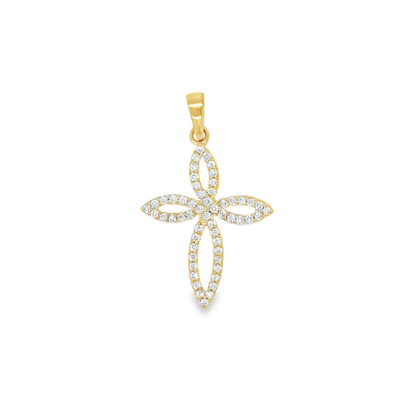 Infinity Cross Diamond Pendant