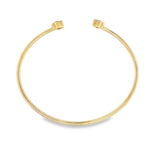 Quatrefoil Diamond Flexible Cuff Bracelet