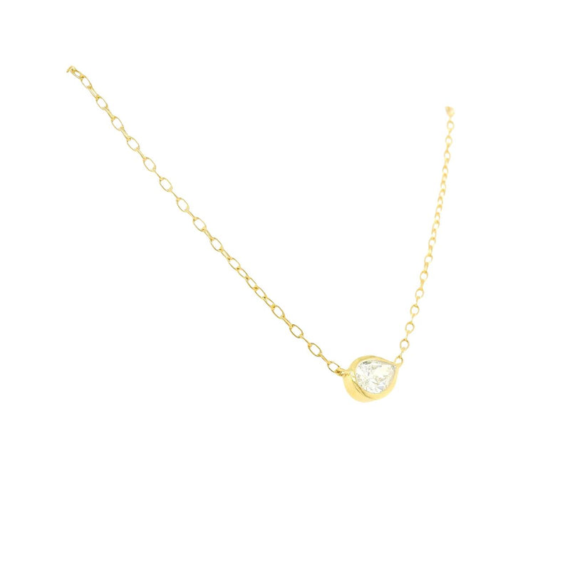 Lab-Grown Pear Diamond Necklace