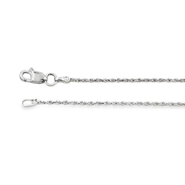 18" Rope Chain in 14kt White Gold